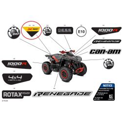 Naklejka lewa XXC Can-Am...